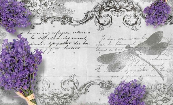 Φωτοταπετσαρια λεβαντα & λιβελουλα 1799
