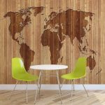 φωτοταπετσαρια τοιχου παγκοσμιος χαρτης ξυλο 2156