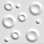 3D πανελ πολυστερινης κυκλοι 7-016
