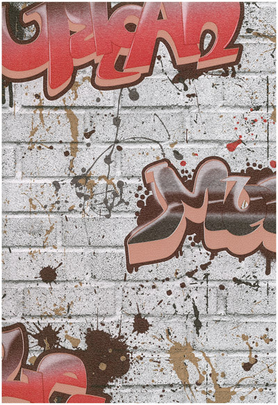 ταπετσαρια τοιχου graffiti 8003-09
