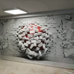 3005 φωτοταπετσαρια 3D σπασμενος τοιχος