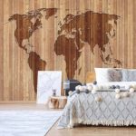 2156d φωτοταπετσαρια παγκοσμιος χαρτης ξυλο