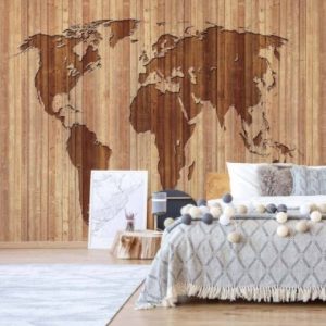 2156d φωτοταπετσαρια παγκοσμιος χαρτης ξυλο