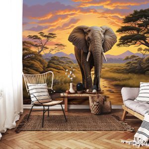 15012 φωτοταπετσαρια τοιχου ελεφαντας
